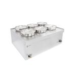 NPWB6 6 x Round Pot Electric Countertop Wet Heat Bain Marie