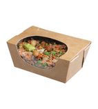 FP582 Zest Compostable Kraft Extra-Small Salad Boxes 375ml / 13oz (Pack of 250)