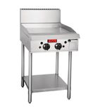 GL167-P Propane Gas Freestanding 2 Burner Griddle