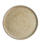 FA338 Canvas Small Rim Round Plate Wheat 265mm (Pack of 6)