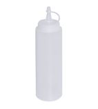 P076CCS Polyethylene Transparent Sauce Bottle 35CL