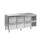 GASTRO K 1807 CSG A 2D/2D/2D L2 Heavy Duty 506 Ltr 6 Drawer Stainless Steel Refrigerated Prep Counter