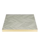 FU512 Pre-drilled Square Table Top Chevron Design 700mm