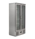 Image of BAR20SS 417 Ltr Upright Double Hinged Glass Door Stainless Steel Back Bar Bottle Cooler