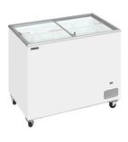 IC301SC 296 Ltr White Display Chest Freezer With Glass Lid