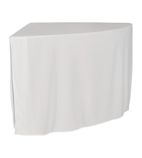 XLCorner Table Plain Cover White