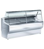 Hill HL200B 2000mm White Slimline Refrigerated Serve Over Display Counter