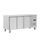 U Series UA048 Medium Duty 417 Ltr 3 Door Stainless Steel Refrigerated Prep Counter