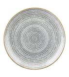 Studio Prints Homespun DA271 Stone Grey Coupe Plate 165mm