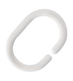 GT789 May Plastic Shower Curtain Ring (Pack of 12)