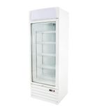 XD1NW 350 Ltr White Heavy Duty Glass Door Display Freezer