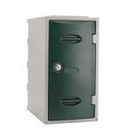 Plastic Single Door Locker Camlock Green 600mm - CB537