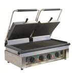 MAJESTIC R Electric Double Contact Panini Grill - Robbed Top & Bottom