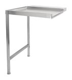 Image of T65ENL 650(W) x 650(D)mm Left Hand Entry Table For Classeq Passthrough Dishwashers