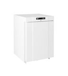 Compact R200 W 128 Ltr Undercounter Single Door White Fridge