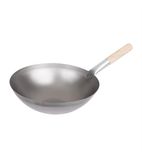 Image of K299 Mild Steel Round Base Wok 356mm