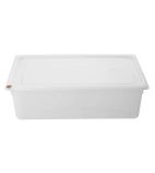 Image of FZ087 Polypropylene 1/1 Gastronorm Containers 150mm White (Pack of 2)