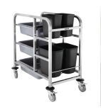 DK738 Stainless Steel Bussing Trolley