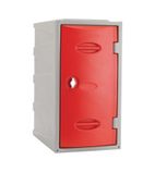 Plastic Single Door Locker Hasp and Staple Lock Red 600mm - CB546