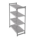 Image of Basics Plus CBU186072V4580 1530w x 460d mm Wire Shelves 4 Tier