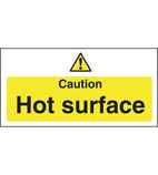 Image of L848 Caution Hot Surface Sign Self-Adhesive