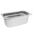 K819 Stainless Steel 1/4 Gastronorm Tray 100mm