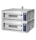 Evolution 830/DS-M 8 x 12" Electric Countertop Twin Deck Pizza Oven