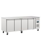U-Series G598 553 Ltr 4 Door Stainless Steel Refrigerated Prep Counter