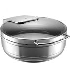 55.0001.6040 Hot & Fresh Basic 390mm⌀ Heavy Duty Induction Ready Stainless Steel Round Chafing Dish