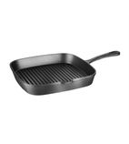 Image of M653 Square Cast Iron Ribbed Skillet Pan 241mm