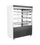 Image of U-Series DY397 1550mm Wide Stainless Steel Multideck Display Fridge With Roller Shutter