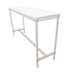 DG130-WH Enviro Indoor White Rectangle Poseur Table 1800mm