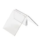 Image of CC443 Triangle Clear Acrylic Menu Holder