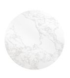 DC300 Round Marble Table Top White 600mm