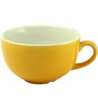 New Horizons M818 Colour Glaze Cappuccino Cups Yellow 340ml