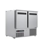 Image of Xtra XRS2H 258 Ltr 2 Door Stainless Steel Refrigerated Pizza / Saladette Prep Counter