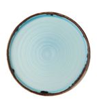 FX169 Harvest Walled Plates Turquoise 210mm (Pack of 6)