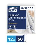 Premium Linstyle DP180 Dinner Napkin White 1/4 Fold (Pack of 12 x 50)