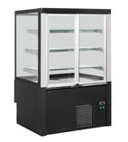 EVOK1502 1500mm Wide Flat Glass Stainless Steel Patisserie & Deli Display Fridge
