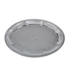 T765 Chromed Steel Oval Tea Tray 300 x 220mm