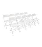 GD387 Folding Chair White (Pack of 10)