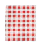 CL659 Greaseproof Paper Sheets Red Gingham 310 x 380mm (Pack of 200)