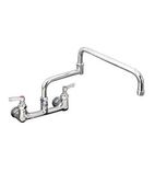 Image of AquaJet AJ-W-4DJ18L Wall Mounted 1/2 Inch Mixer With Lever Controls And Double Jointed Spout