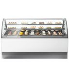 MILLENNIUM LX220 PAS 2156mm Wide Curved Glass Serve Over Counter Display Fridge
