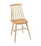 DC353 Farmhouse Angled Side Chairs Natural Beech (Pack of 2)