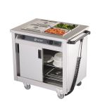 BM20MS 900mm Wide Mobile Hot Cupboard With Bain Marie Top