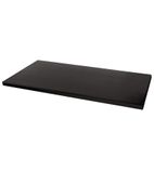 DN647 Werzalit Rectangular Table Top Black 1100mm
