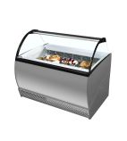 ISABELLA 10LX 10 x Napoli Pan Grey Curved Glass Ice Cream Display Freezer