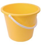 CD805 Round Plastic Bucket Yellow 10Ltr