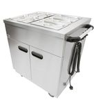 Image of 1887 865mm Wide Mobile Hot Cupboard With Bain Marie Top